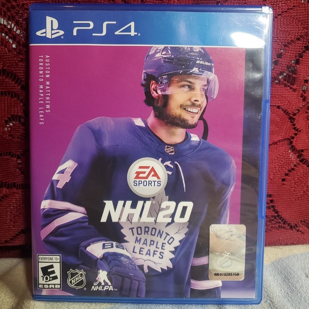 EA Sports NHL 20 PS4 Video Game Everyone 10+ Blue Auston Matthews Hockey Sim